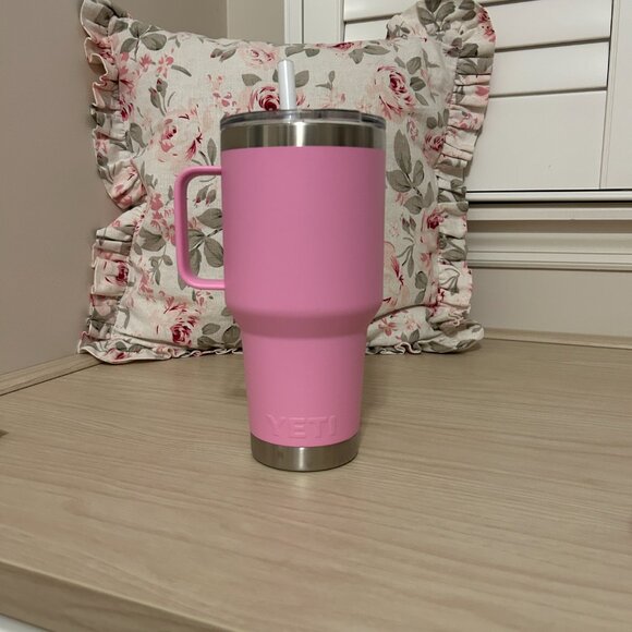 YETI 35 oz. Rambler Mug with Straw Lid- Power Pink - Picture 10 of 15